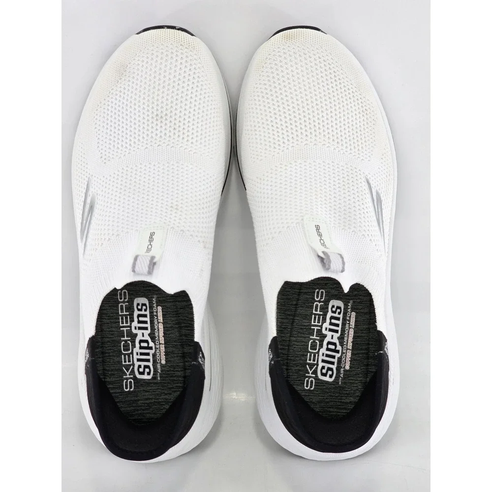 Skechers Slip-ins GoWalk Max Walker Sneakers Mens 11.5 White Black - Good